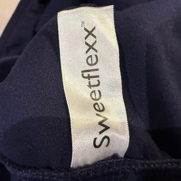 Sweetflexx Scrunch Leggings Navy High Waist Resistance Activewear 14 - Picture 6 of 11